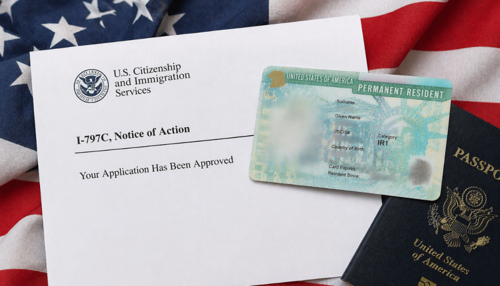 An 18-Month Work and Travel Permit Approval Card for Our VAWA Client from Kenya