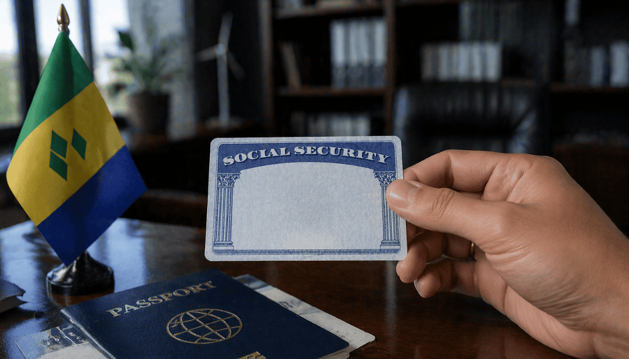 A Social Security Card for Our Client from St. Vincent & the Grenadines