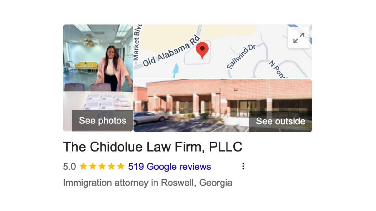 The Chidolue Law Firm Google Business Profile